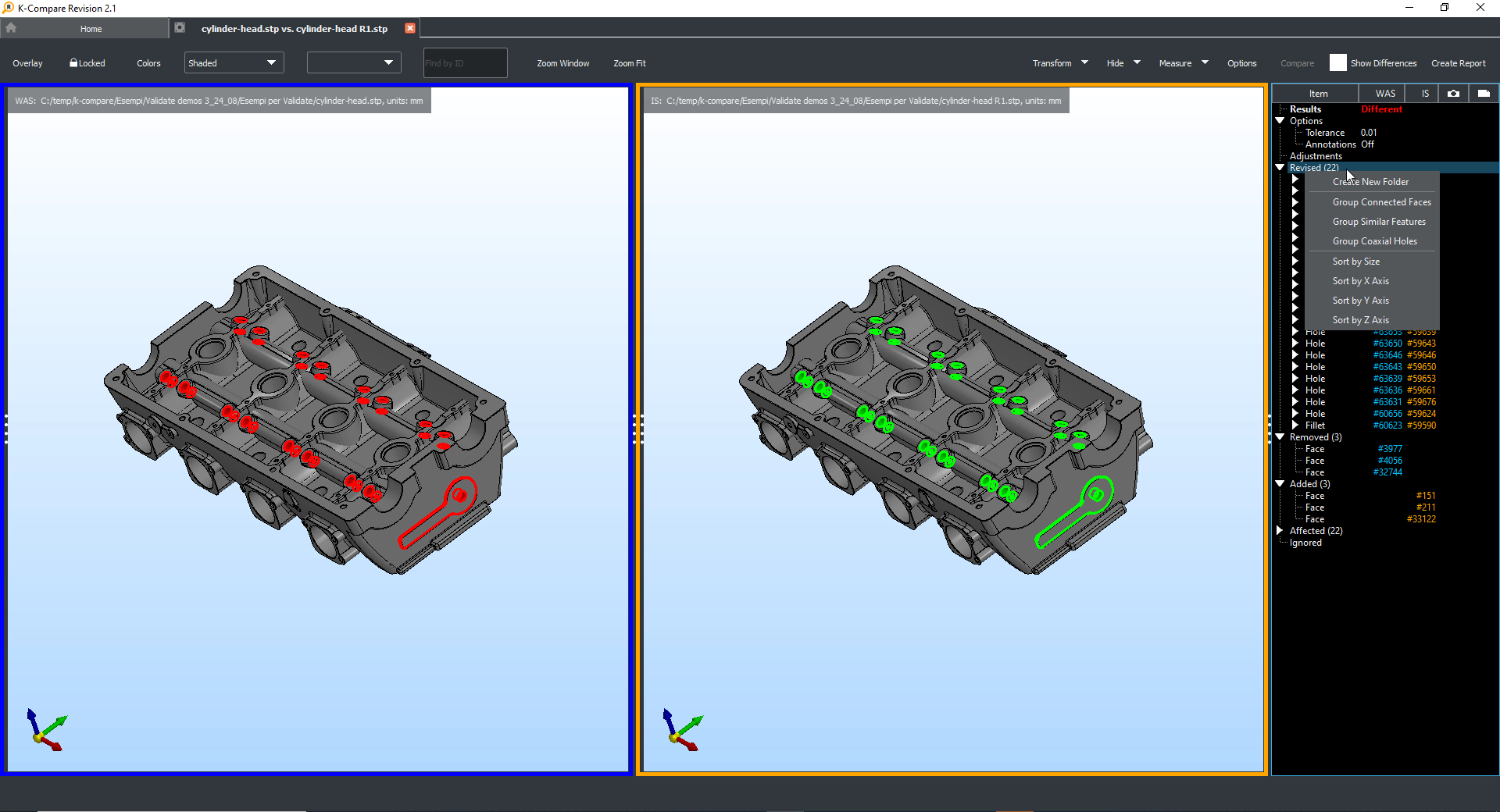 comparazione file cad_k-compare revision