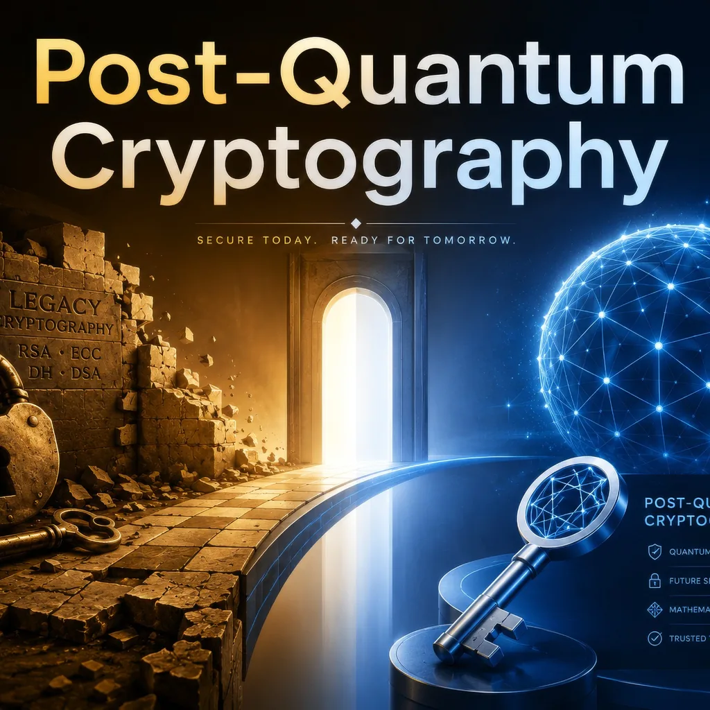 Illustrazione della crittografia post-quantum applicata alla protezione dei dati sensibili